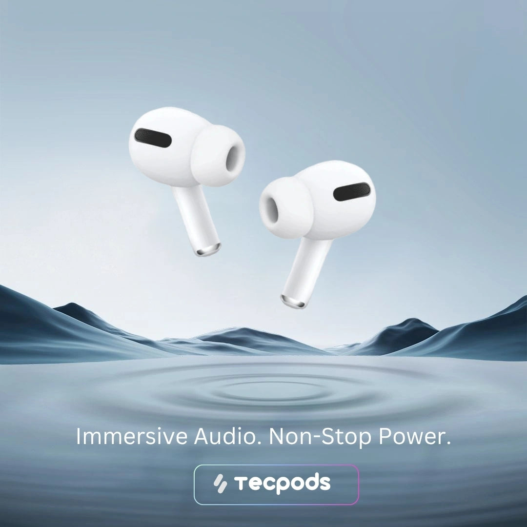 TECPODS Bluetooth Earbuds | Deep Bass | 30-hour playtime