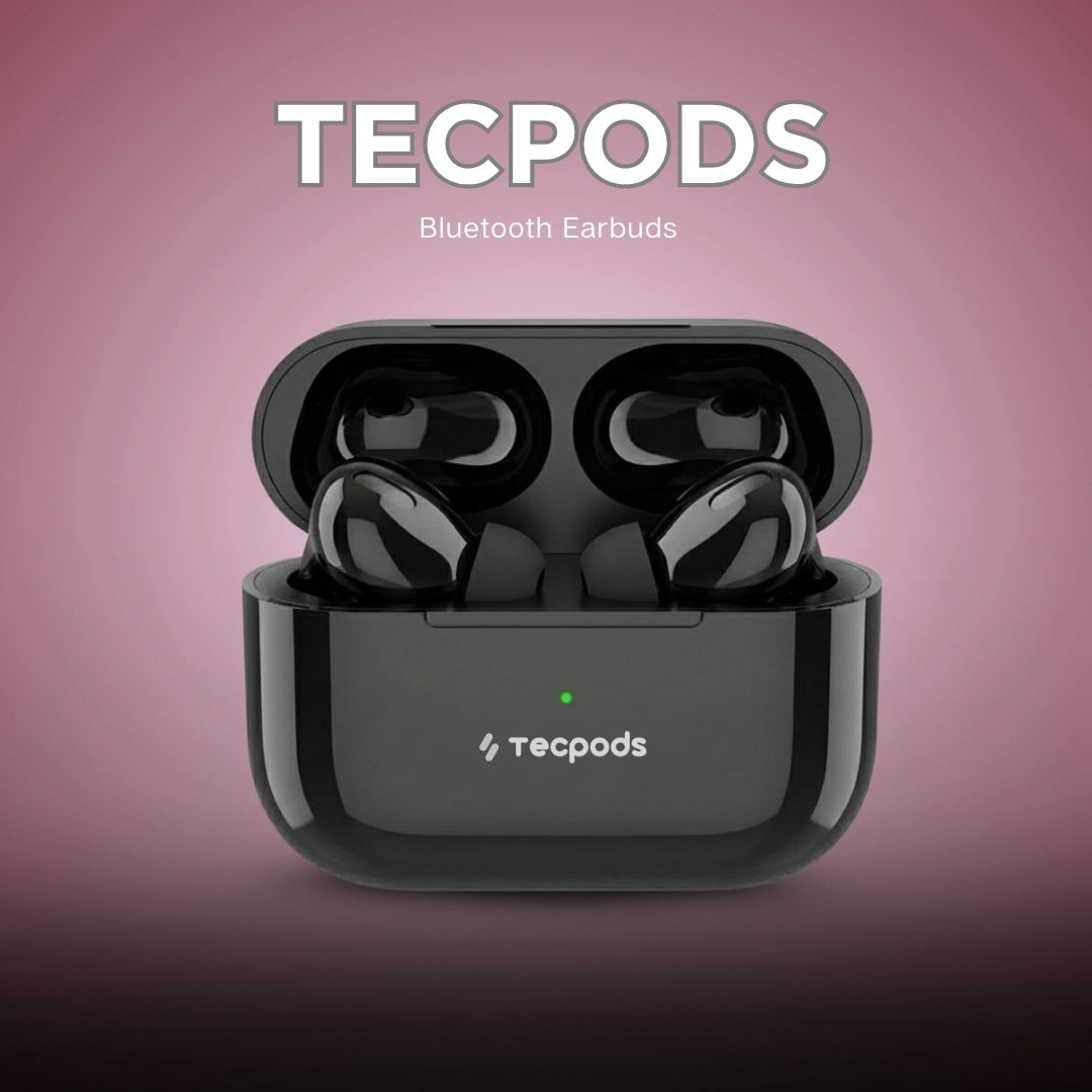 TECPODS Bluetooth Earbuds | Deep Bass | 30-hour playtime